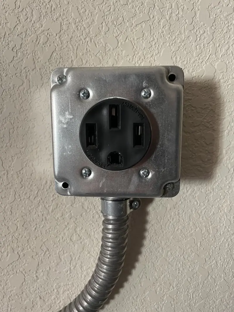 NEMA 14-50 outlet installed for Smart Home Electrical in Rio Linda
